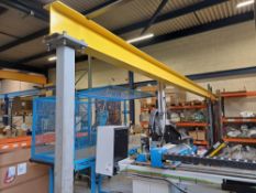Free standing/ 2-post single beam crane frame