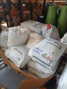 Approx. 12 x 25kg bags, and quantity of part bags, of grey ABS/PC, to 1 pallet