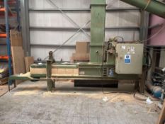 Bale-Pak briquetting sawdust plant c/w large collection box/collection silo