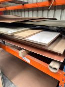 Seventeen sheets of various boards with various sizes