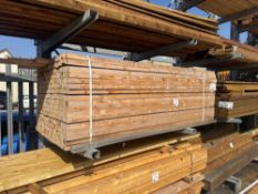 Full pack of 238 lengths of 2.4m long casking wood