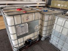 Two empty IBC containers 1000L