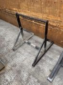 Two A frame roller top metal tressles