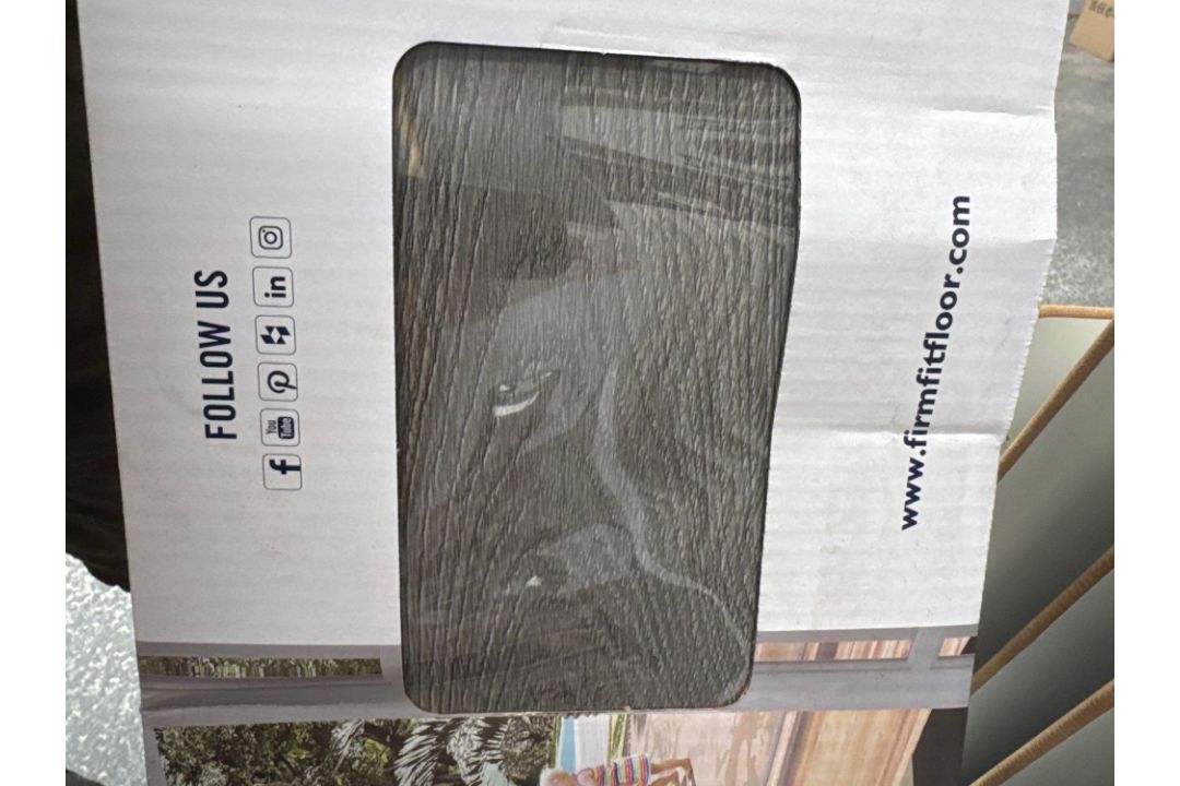 Firmfit point of sale display unit c/w four packs of Firmfit rigid core planks in grey, nine planks - Image 3 of 5