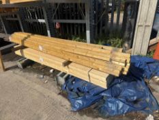 Thirty four lengths of 3.6m treated C24 softwood and sixty lengths of 3.0m untreated softwood 45 x