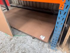 Nine sheets of 3.2mm hardwood board sheet size 2440 x 1220mm