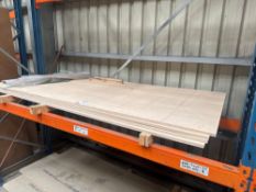 Four sheets of 18mm hardwood ply sheet size 2440 x 1220mm