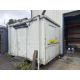 12'x9' jack leg office unit with contents to include desk, three office chairs, bench style stager u - Image 1 of 7