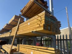 Seventy Seven lengths of 3.6m treated C24 softwood 170x45mm