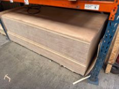 Forty three sheets of 18mm hardwood ply board sheet size 2440 x 1220mm