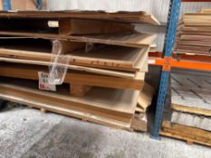 Two sheets of 22mm, two sheets of 26mm, one sheet of 9mm and one sheet 6mm oak veneered MDF sheet si