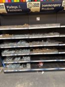 Large quantity of various John George bolts, nuts, thunderbolts, nylan frame fixings and screws as l