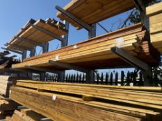Fourteen lengths of 4.8m long decking boards