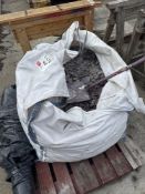 Half bay of slate chippings