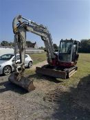 Takeuchi TB370 7 tonne rubber tracked excavator model TB370, serial no. 170000223, hours 1,693 (