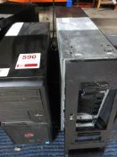 Two various computer towers