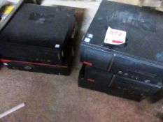 Five assorted Lenovo & Fujitsu computers