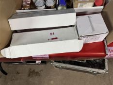 Box of LAP dual 240v sockets and two boxes of assorted waste outlets