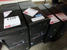 Four HP computer towers