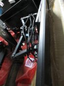 Four various flat screen monitors with 2 x desk mounting monitor arm