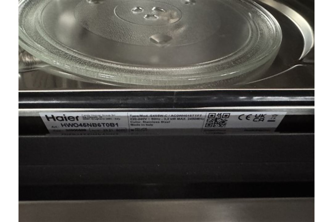 Haier built in microwave, model HW045NB6T0BI, 600mm - Image 2 of 3