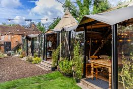 Clear Giant Hat Tipi hard walling system.