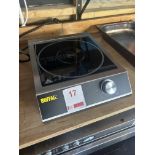 Buffalo Stainless steel bench top induction plate