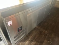 Williams HJC 35A HC R2 Stainless steel triple door refrigerated counter