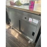Lincat Stainless steel twin sliding door warming cupboard