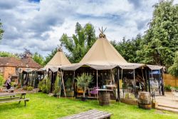 Assets of a Country Inn with External Tent Tipi Structure