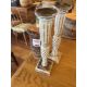 Plastic vase with pine cones and 2 candle holders - Image 3 of 3