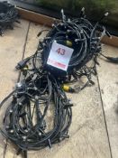 Five sets of outdoor garden fairy lights