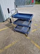 Trolley 3 tier with four castors