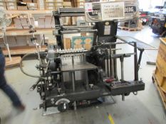 Heidelberg GTP converted die press S/N: 68 618 V: 415 Please note; A ‘point of work’ risk assessment