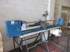 Unbranded cardboard tube cutting station