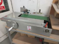 Unnamed pneumatic bench mounted foil applicator & work bench bench size: 1m x 450mm Please note;