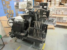Heidelberg GTP 100 670 converted die press S/N: 172/10 V: 415 Please note; A ‘point of work’ risk