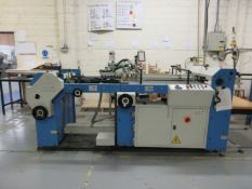 FiDiA Officina Grafica 'DORA' folding machine, with Robatech 'Concept 8' adhesive applicator FiDiA