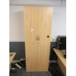 Loose contents of room (office furniture only) to include two light wood effect corner desks,