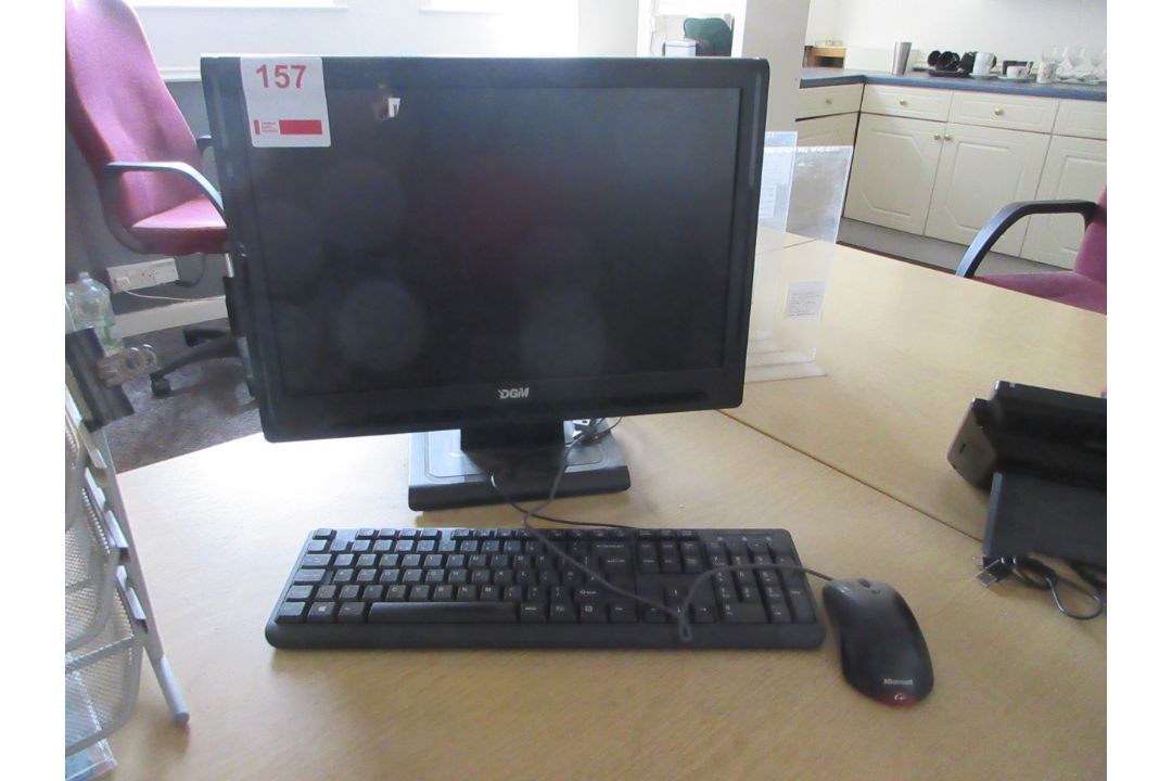 DCM 20" desktop monitor, with keyboard, mouse & tower PC - Image 2 of 4