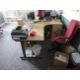 Two light wood effect corner desks, three pedestals, one bookcase, four upholstered chairs, one 4- - Image 4 of 7
