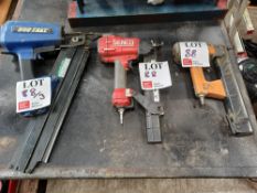 Miscellanous nail guns comprsing 1x Duo fast CN-350B, 1x Senco WC150XP , 1 x Unbranded nail gun