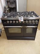 ILVE Milano PDI106NE3/MGG 100cm Matt Graphite Wide Dual Fuel Range Cooker
