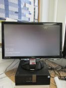 Dell Optiplex 3040 Core i5 desktop computer and Benq flat screen monitor *** Please note: BIOS