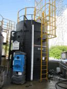 Chem Resist polyethylene bunded tank, 15m³, drawing no. 13549 WO: 8445 (2018), with access ladder