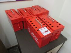 Six group lock boxes