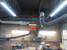 Kemper wall mounted fume extraction with 2 x flexible exhaust arms PoWRA: A ‘point of work’ risk