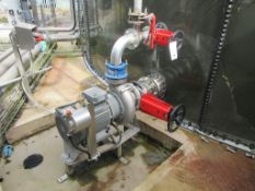 Landia chopper pump, type MPTKR-1, serial no. 90547 (2023), rrpm 1460, 2 x weg gate valves, manual