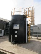 Chem Resist bunded tank, 20.95m³ (2023), with access ladder, 2 x inlet & outlet valves PoWRA: A ‘