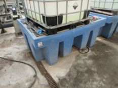 IBC plastic spill trough, 1750 x 1350 x height 700mm